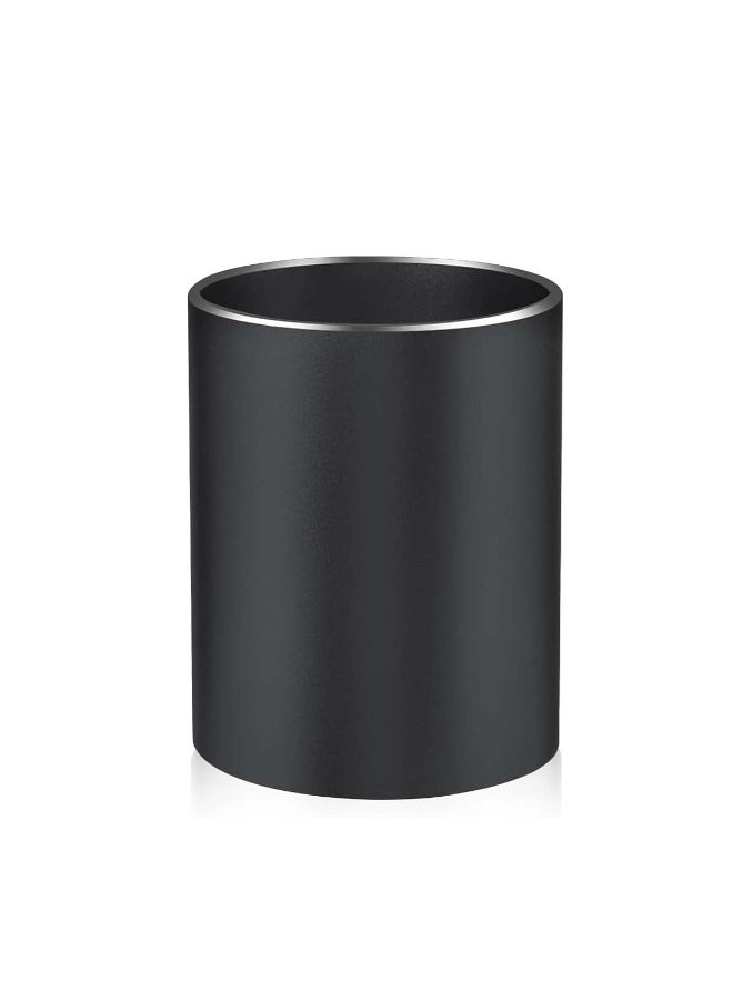 jaexest Pen Holder Pencil Holder for Desk, Metal pen pots for desk, Makeup Brush Holder, pencil cup, pen organizer for desk, for Office, School, Home, and Kids 3.9×3.14inch (Black) - Image 1